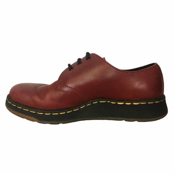 NWOT CAVENDISH Light Dr Martens Cherry Red Leather Shoes - Picture 6 of 13